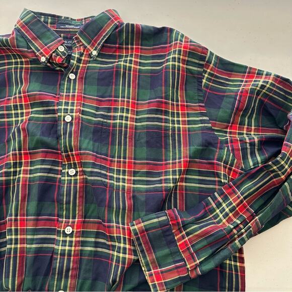 Daniel Cremieux Classic Fit Cotton Button Front Long Sleeve Shirt Large - Picture 1 of 4